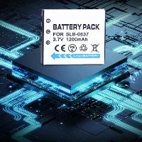 3.7V 1200mAH SLB 0837 SLB0837 SLB-0837 Camera Battery + USB Charger Suitable for Samsung Camera NV3 NV5 NV7 I5 I6 I50 I70 L73