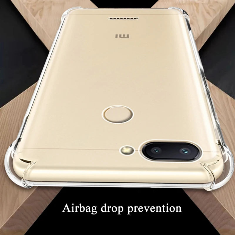 Cool Shockproof Clear Soft Case For Xiaomi Mi 8 9 10 11 A2 Lite A1 A3 Mi6 Mi Play Silicone Cover For Xiaomi Pocophone F1 Mi8 SE