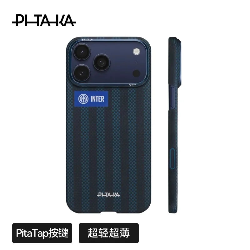 PITAKA Carbon Fibre Case for iPhone 16/17 Pro Max/16/17 Pro Magnetic Phone Antifall Protective Cover with Magnetic Camera Button