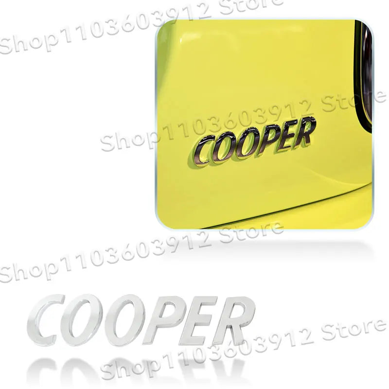 3D Metal Car Styling Cooper S/Cooper D/Cooper SD Emblem Side Fender Rear Tail Trunk Sticker For Mini JCW Clubman R55 R56 R60 F55