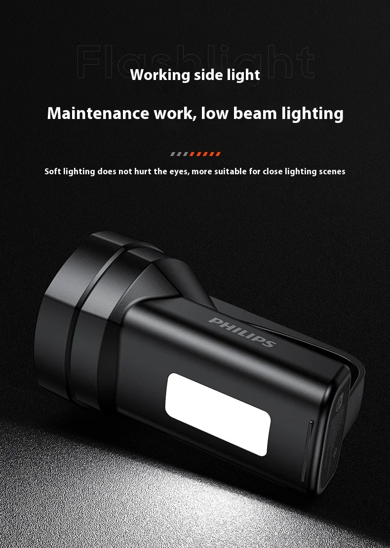 Philips new SFL3121 flashlight strong searchlight with side light can be used for a variety of lighting
