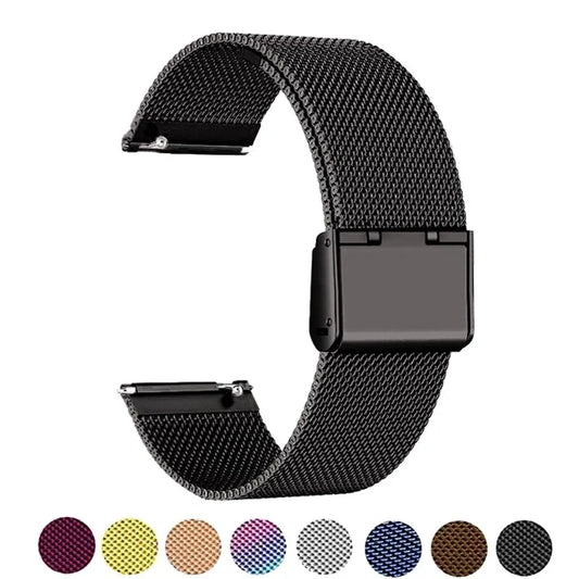 22mm 20mm Milanese Loop Strap For Samsung Galaxy Watch 7 6 5 4 44mm 40mm S3 Active 2 Amazfit Bracelet Huawei GT 3 4 46mm 2e Band