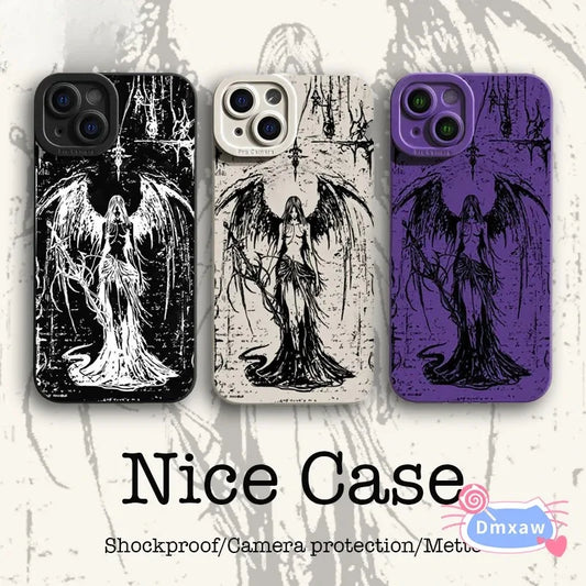 Gothic Style Case For Samsung Galaxy A16 A06 M35 M55 F15 M15 A55 A35 A25 A15 M34 M54 M14 A01 A056 A05s Cute Cool Soft Cover