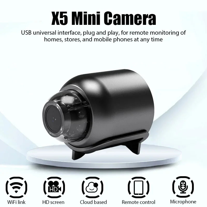Indoor Safety Security Surveillance Night Vision Camera IP Camera Recorder HD 1080P Mini Camera Wireless WiFi Baby Monitor
