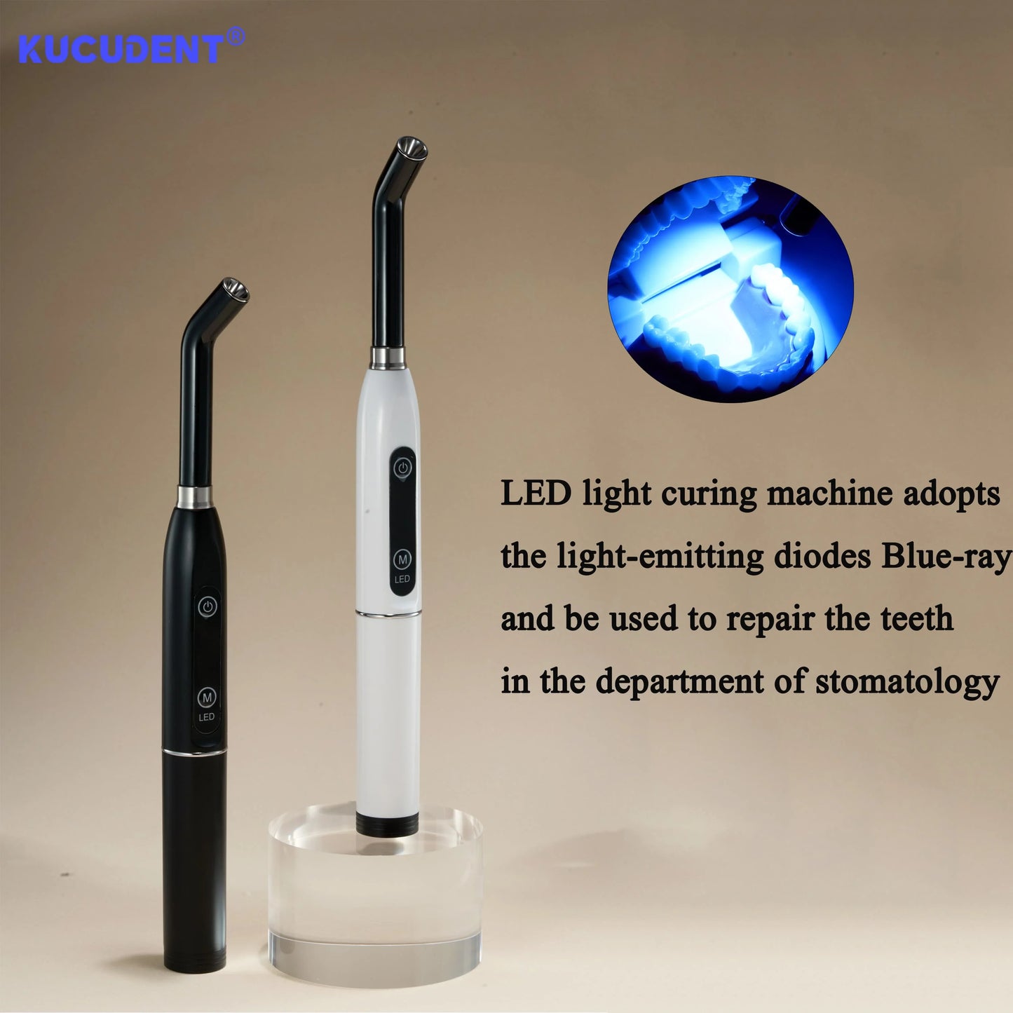LED Cordless Curing Light Rechargeable Energy Efficient Curing Dental Resin Cure Machine  Lamp for Professional Dental Treatment