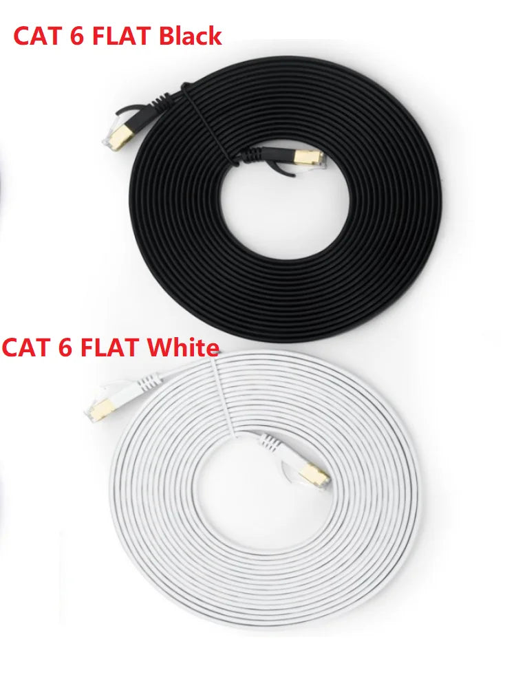 Cat6 Ethernet Cable  Gigabit High Speed 1000Mbps Internet Cable RJ45 Shielded Network LAN Cord for Laptop Router PC PS5 4 3 Xbox