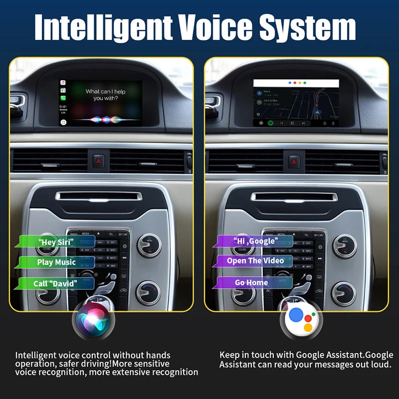 Wireless Apple CarPlay For VOLVO 7‘’ S60 S80 XC60 V60 V40 S60L 2015-2019 Car Play Android Auto Box Mirror Front View Rear Camera