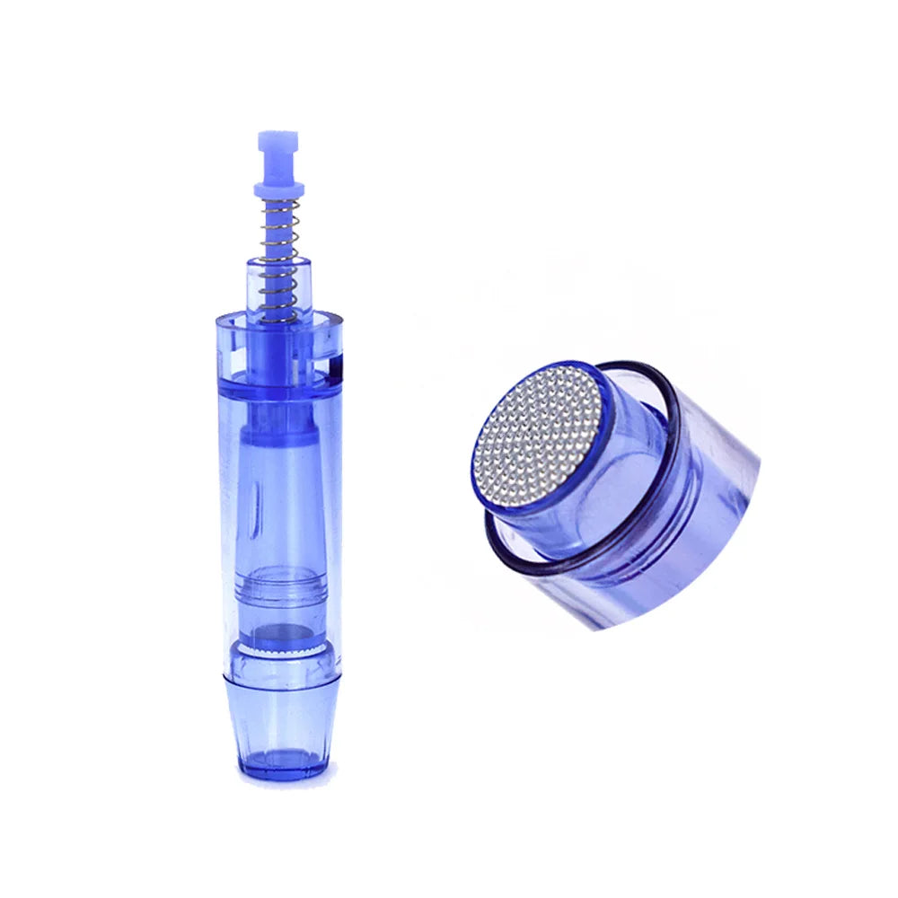 10pcs Professional Blue Bayonet Needles Cartridges 9 12 24 36 42pin  Nano Size For Derma Microneedling Pen A1 Face Skin