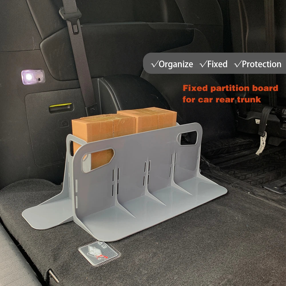 Car Trunk Storage Fixed Rack Organizer Holder Multifunctional Auto Stowing Tidying Plastic Baffle Solid Baffle Back Trunk Fixed