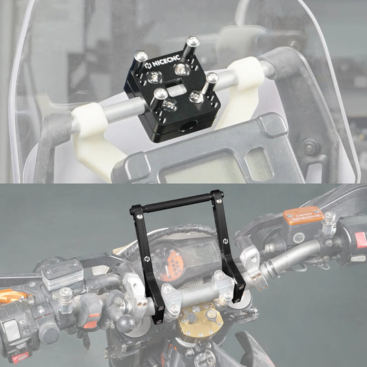 NICECNC GPS Navigator Mount Bracket/Phone Holder AMPS Pattern for KTM SMC 690 SMCR 690 Enduro/R Husqvarna 701 GasGas 700 SM/ES