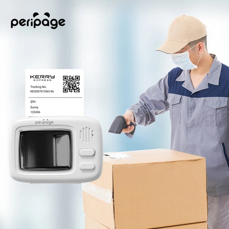 PeriPage Mini 58mm Portable Thermal Printer Wireless BT 200dpi Photo Label Memo Wrong Question Printing Tag Bluetooth A2 Printer