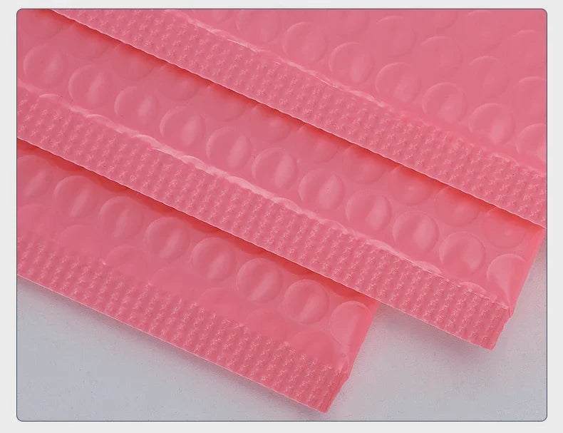 20Pcs Pink Poly Bubble Mailers Padded Envelopes Self Seal Padded Envelopes Gift Bags Black Packaging Envelope Bags For Book