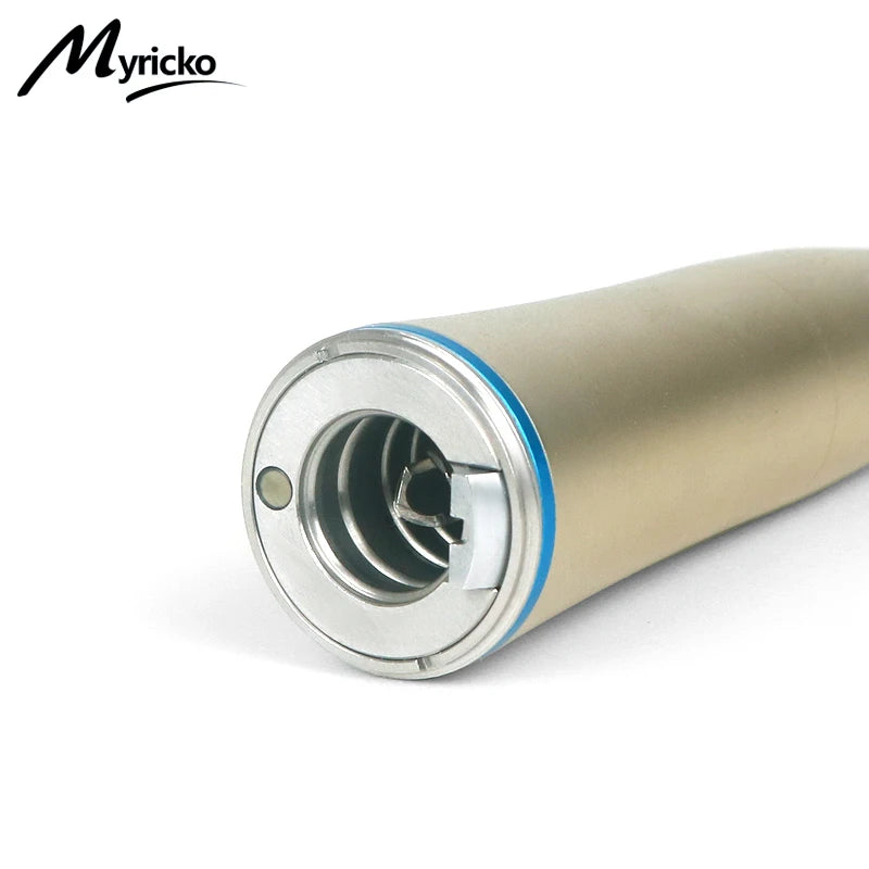 Myricko Dental  For 1:1/1:5 Bule Fiber Optic Contra Angle Low Speed Handpiece Push Button Dentistry Instrument Tools