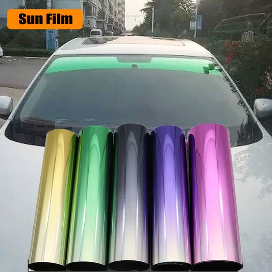 Universal Car Solar Window Tint Film Heat Insulation Color Changing Film Sun Shade Front Windshield Sunshade Protector