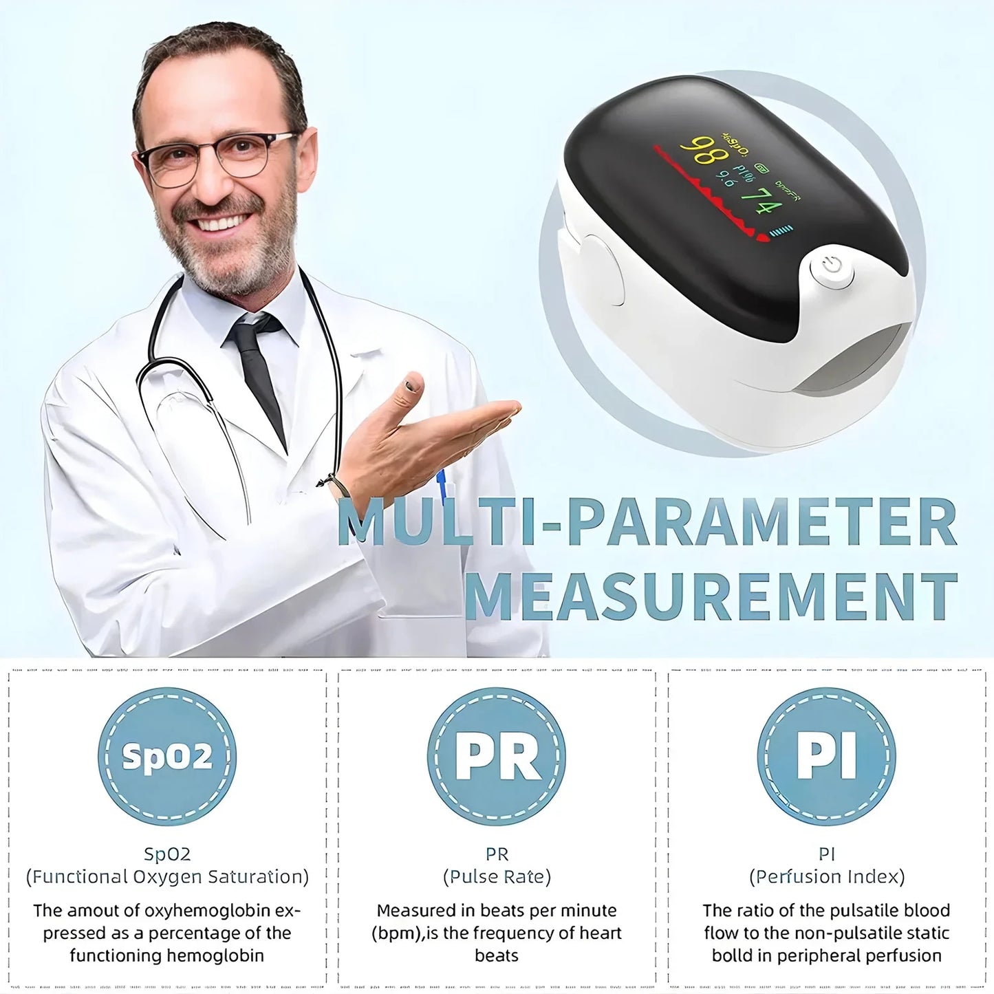MINK Finger Clip Heart Rate Meter Measure Finger Oximetry PI Value Monitor Pulse Black Gem Oximeter Heart Rate Monitor Portable