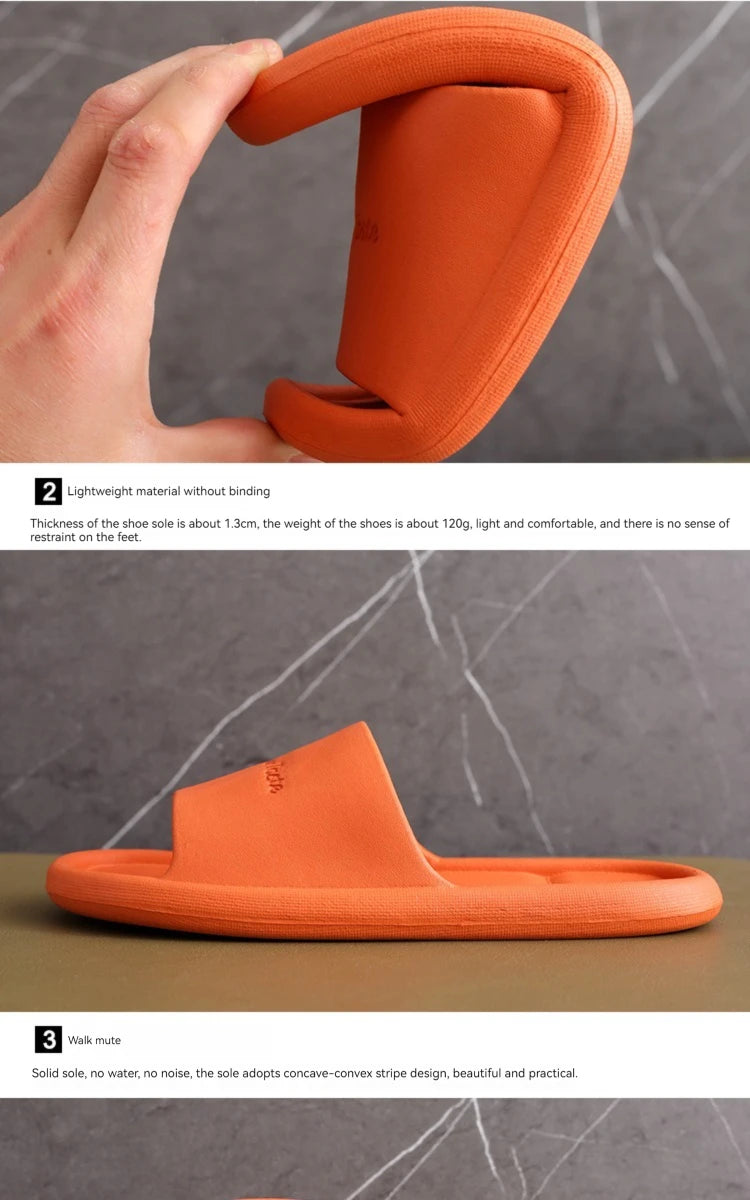 Men And Women Super Soft Eva Thick Platform Slides Minimalist And Comfortable Indoor Bathroom Non Slip Slippers Women Slippers