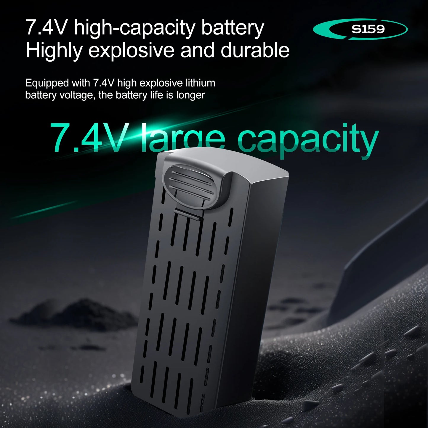 Original S159 8K 5G GPS Drone Battery 7.4V 2200mAh Battery For S159 Aerial Spare Battery Accessories Parts