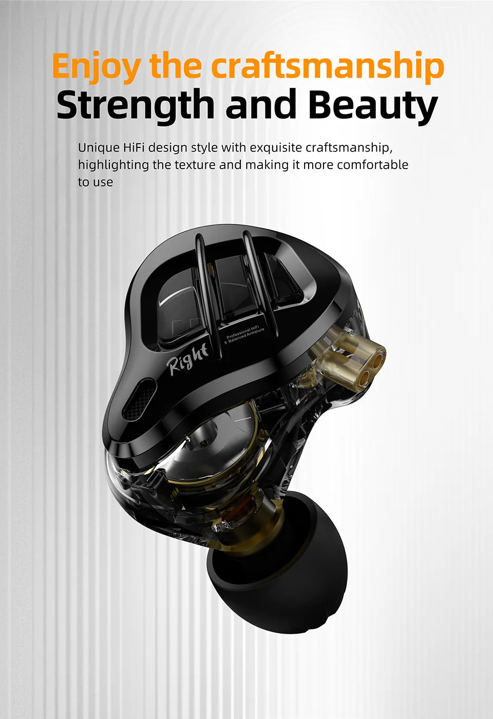 KZ ZAR Hybrid Driver In-ear Monitor 1DD+7BA Earphone HiFi 2Pin Wired Headphone Music DJ Headset Sport Game Earbud ZAX ZAS ZSX