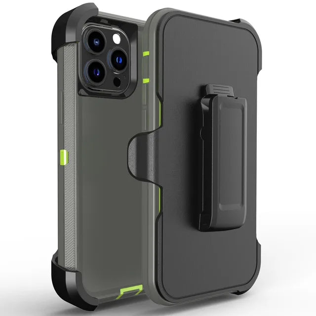 3 IN1 For Samsung Galaxy S22 S21 S20 S23 S24 ULTRA S10 Plus Note 20 10 9 8 Heavy Duty Armor Shockproof + Belt Clip Case Cover
