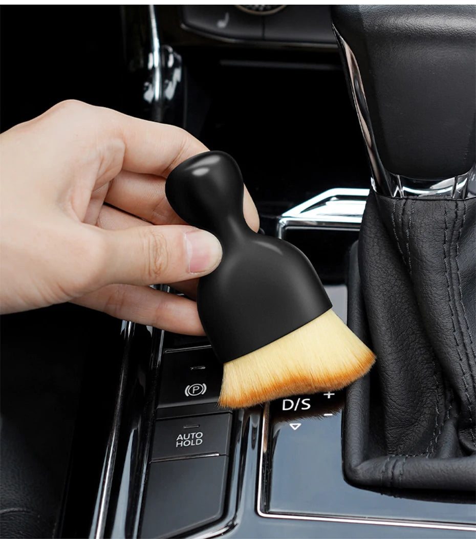 SEAMETAL Soft Cleaning Brush for Car Air Outlet Dust Sweeping Tools Auto Interior Clean Brushes Scratch-Free Car Detailing Tool