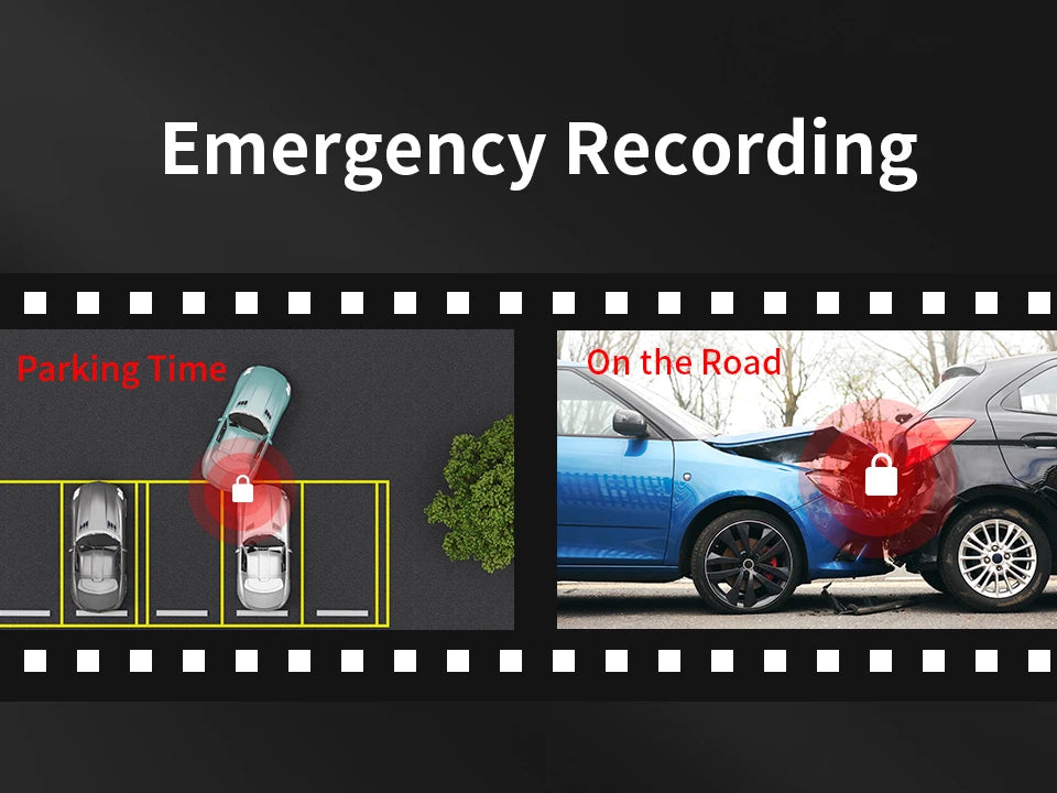 2K Dash Cam For Cars DVR Recorder Front Dash Camera KAWA D5 Emergency Video Recording EN,RU,FR,JP Voice Control WiFi APP Monitor