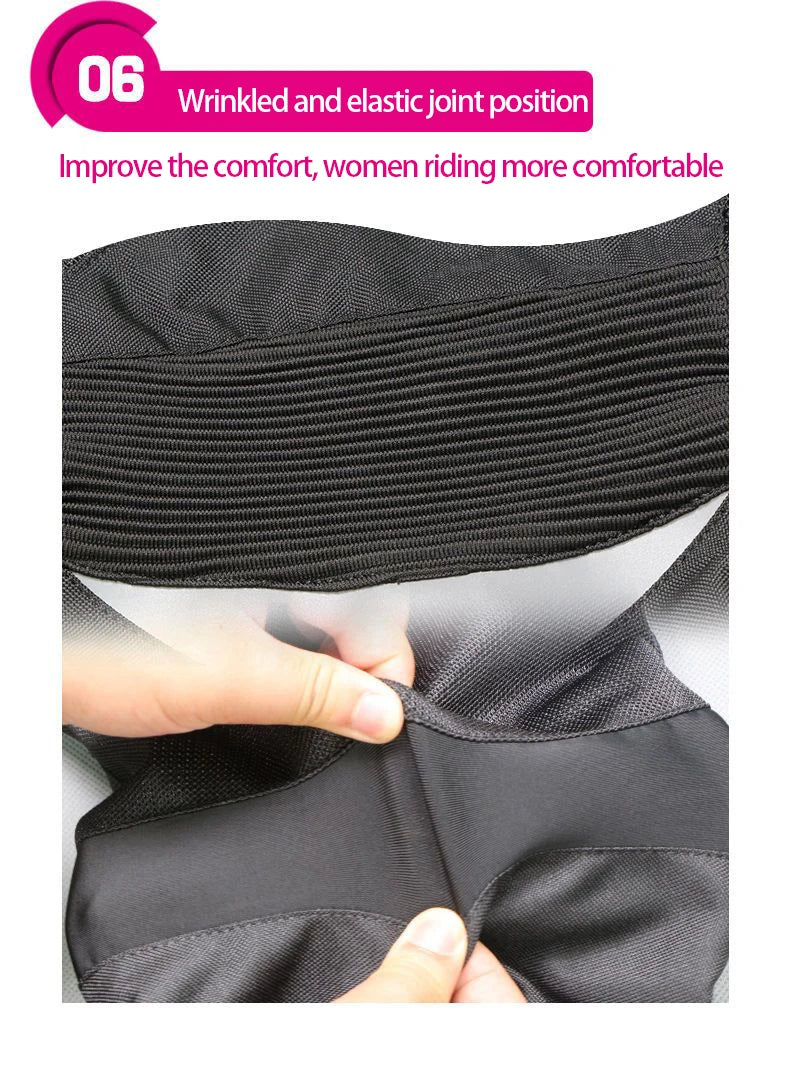 Motorcycle riding wear summer female waterproof motorcycle suit set slim-fit anti-fall four seasons racing clothing