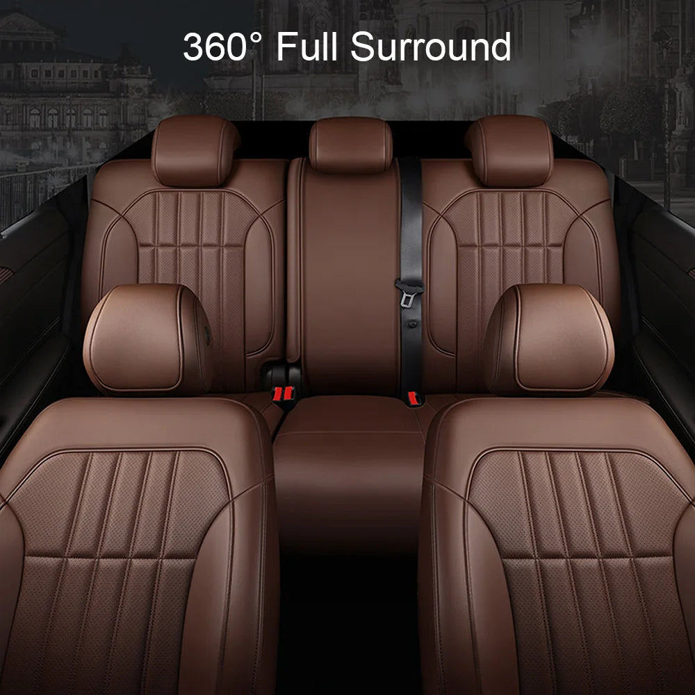 For Land Rover Range Rover Velar 2017 2018 2019 2020 Faux Leather Custom Car Seat Covers Full Set Interior Protector Accessories