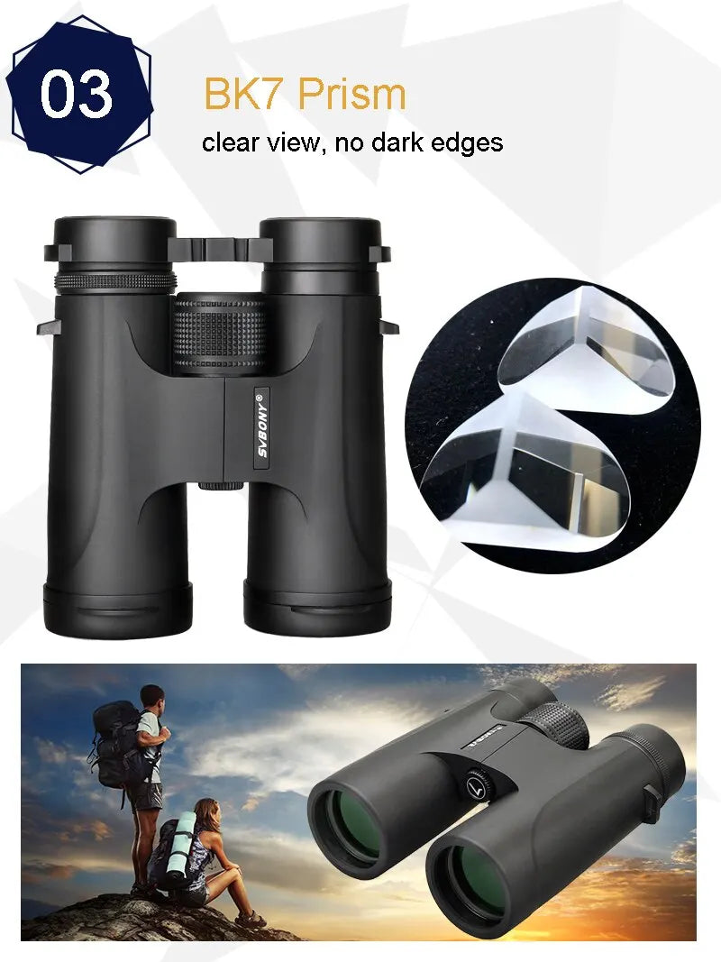 Svbony F9333A/F9333B Binoculars 10X42/8X32 Telescope Powerful Professional HD Long Range Camping Equipment For Traving Suvival