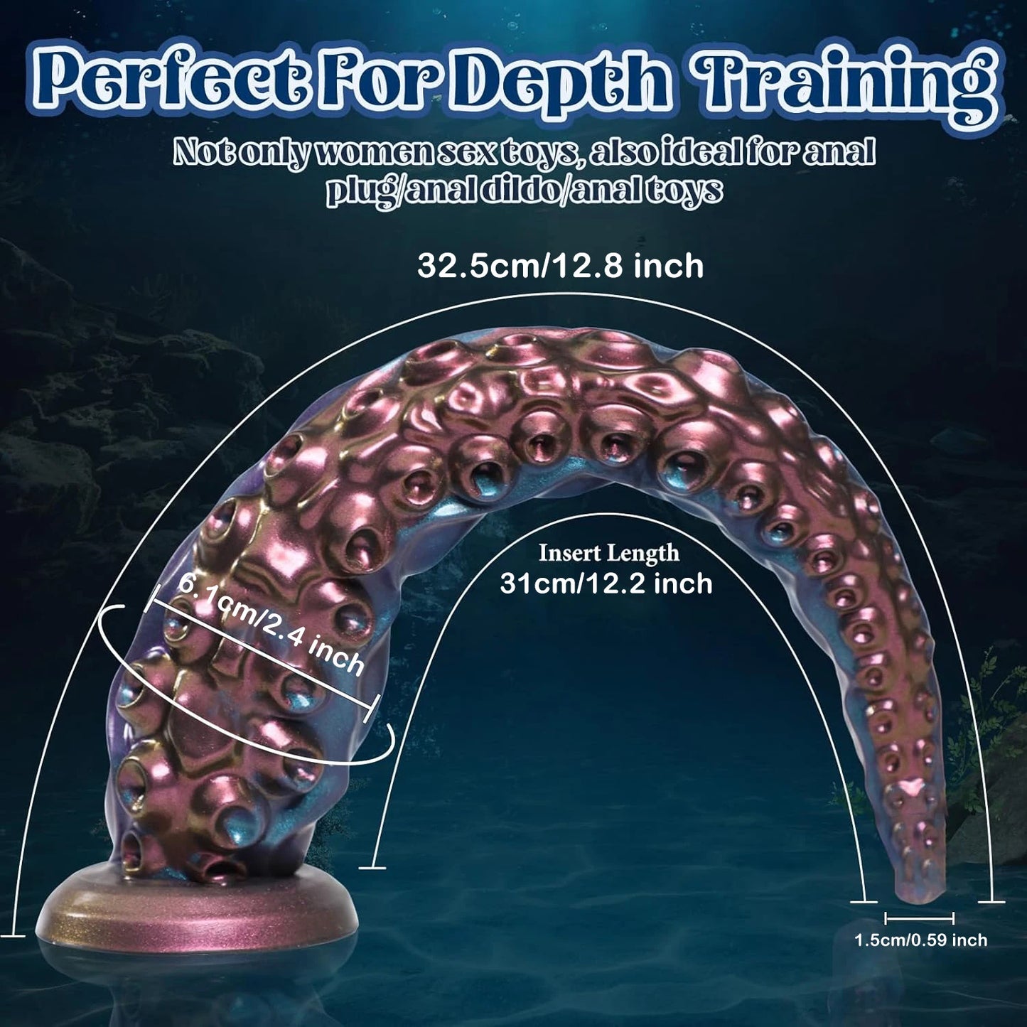 Tentacle Dildo Sex Toy Anal Dildo with Suction Cup Long Anal Toys for G Spot Stimulation Huge Monster Dildos Prostate Massager