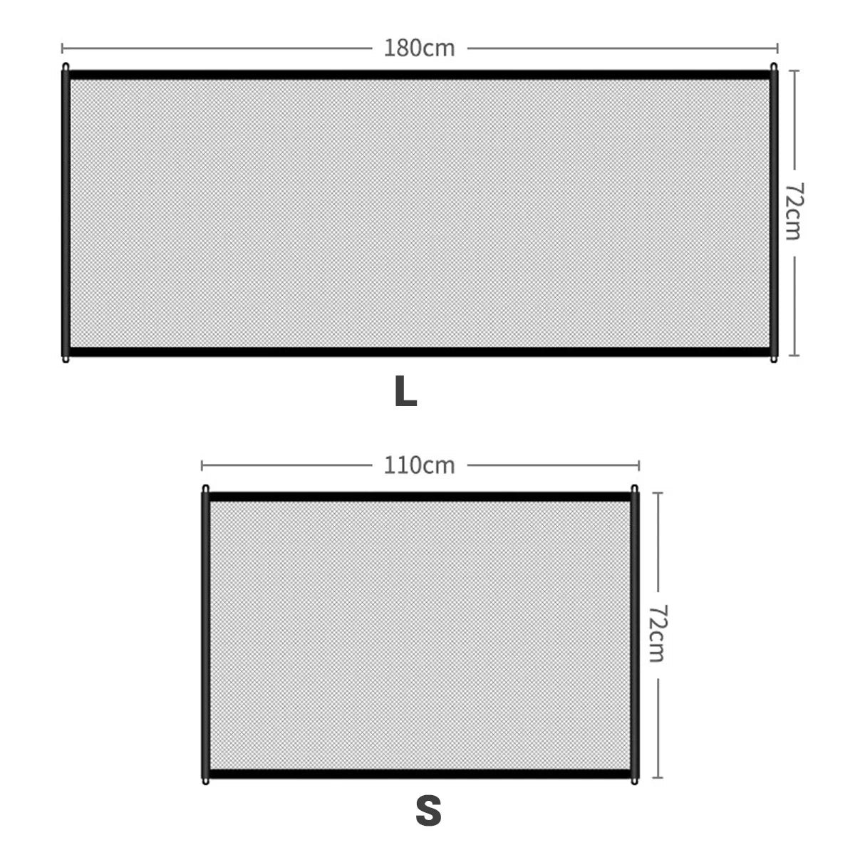 Baby Safety Gate Pet Barrier Fence Portable Mesh Stairs Entrance Indoor Gate Dogs Separation Guard Isolated Baby Hooks Playpen