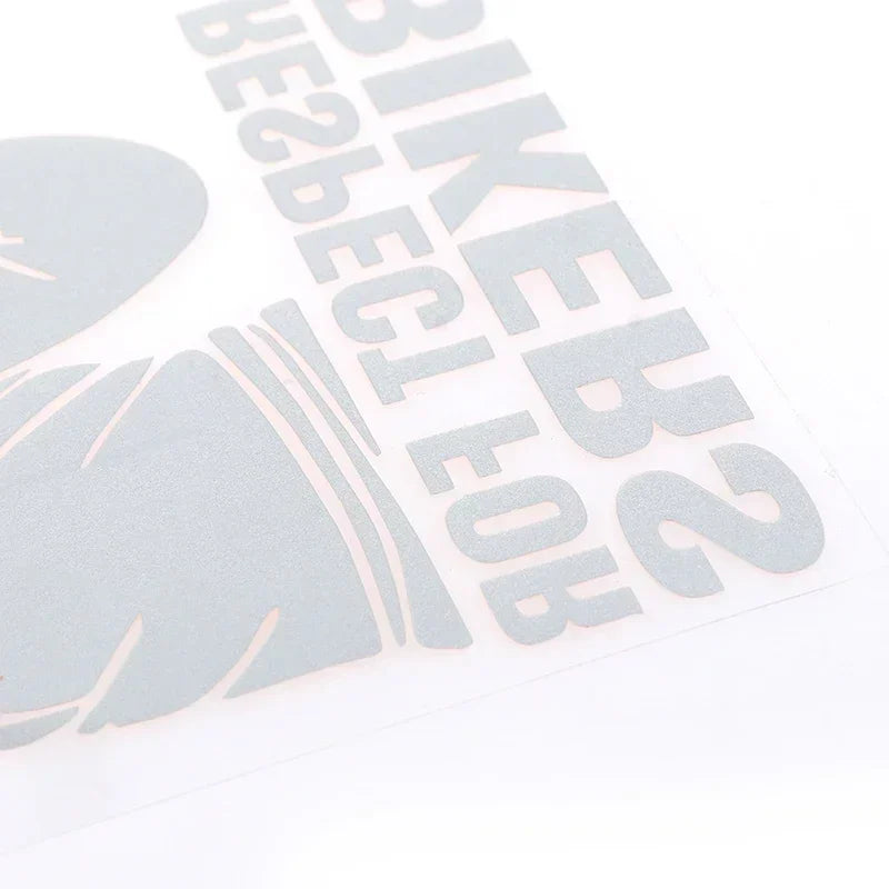 Respect for Bikers Car for Bikers Personality Laser Reflective Sticker Motorcycle Rider Electric Friends Creative Tools Amagi