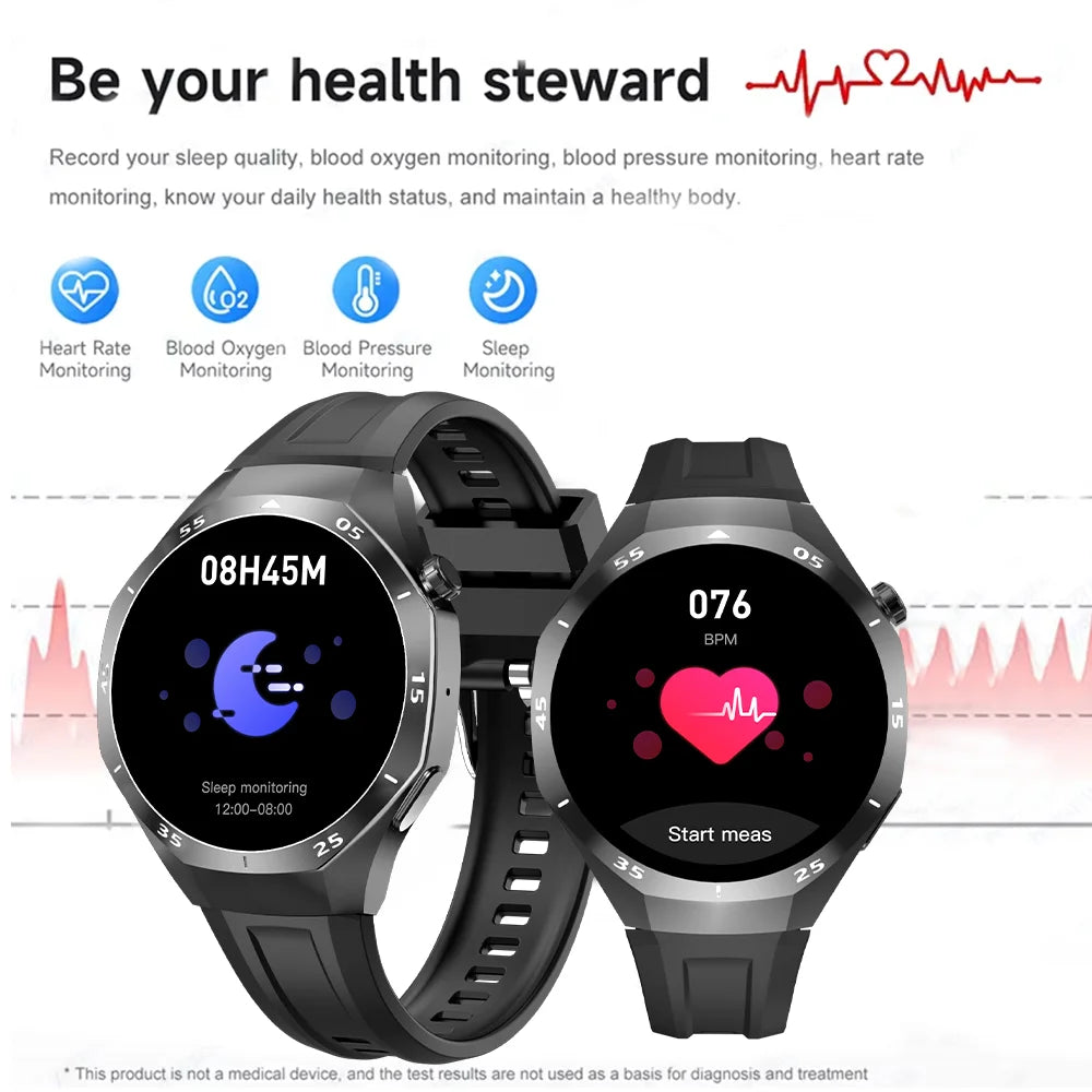 LAXASFIT 2025 New  Smart Watch AMOLED HD Screen Sports Heart Rate Bluetooth Call Men Women Smart Watch