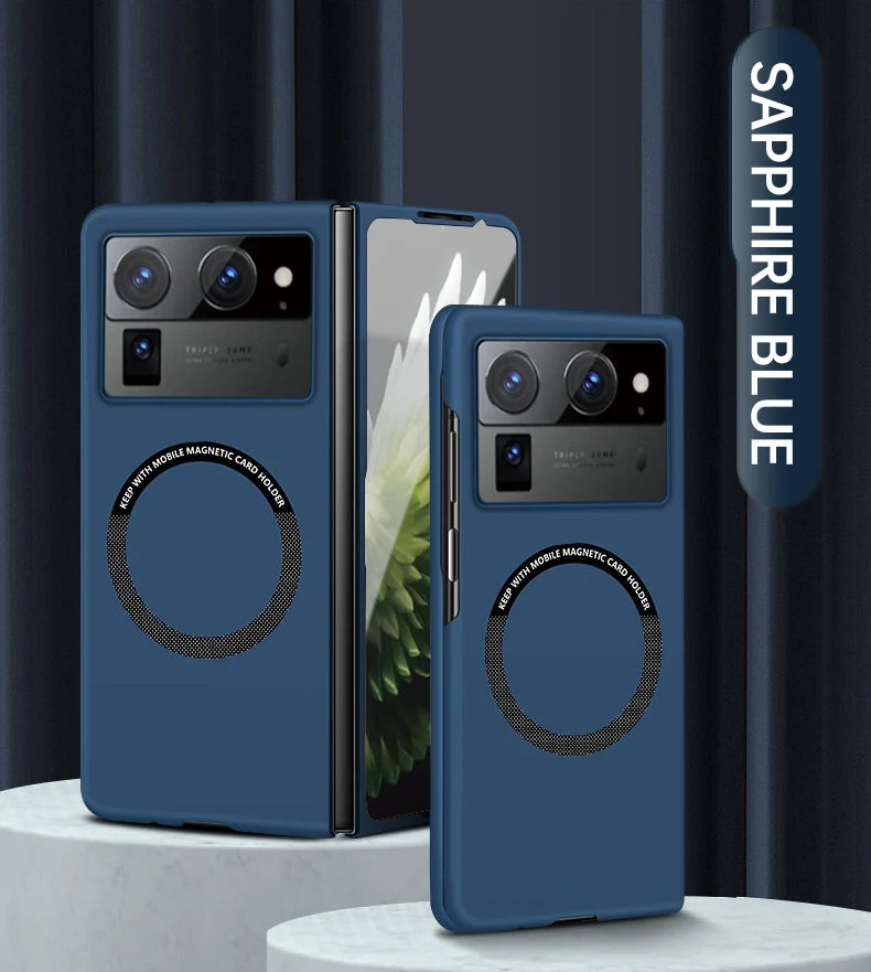 For Tecno Phantom V Fold 2 Luxury magnetic wireless phone case Skin-friendly Mobile cover Non-Slip Shockproof Bumper Funda