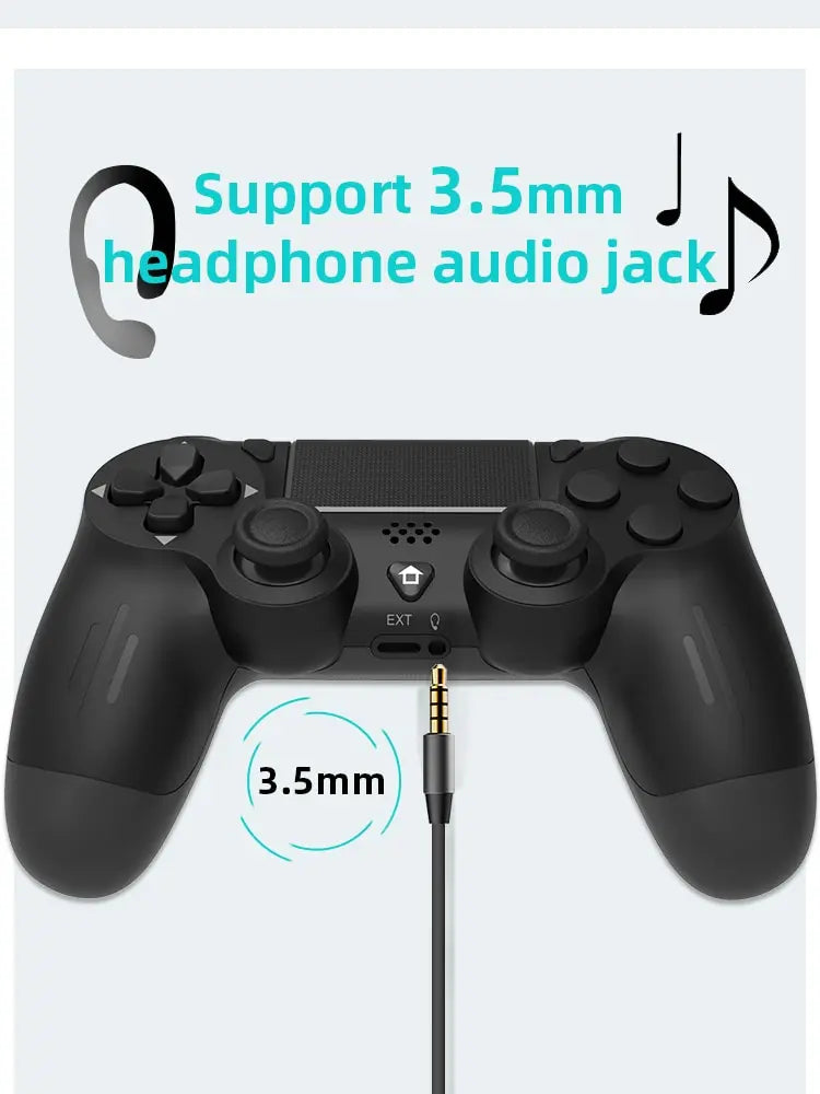 Bluetooth-Compatible Game Controller for PS4/Slim/Pro Wireless Gamepad For PC Dual Vibration Joystick For IOS/Android