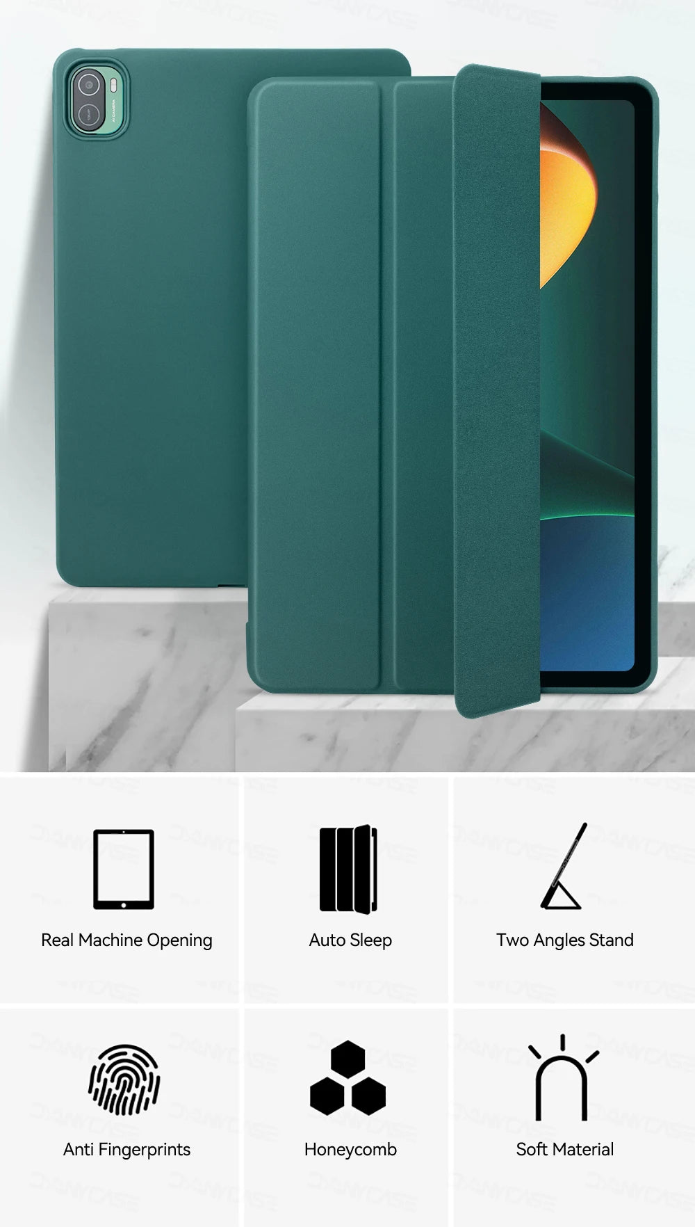 Tablet Case For MiPad 6S Pro 12.4in Support Magnetic Charging Auto Wake up For Xiaomi Pad 6/6Pro Cover Funda Tablet Accessories
