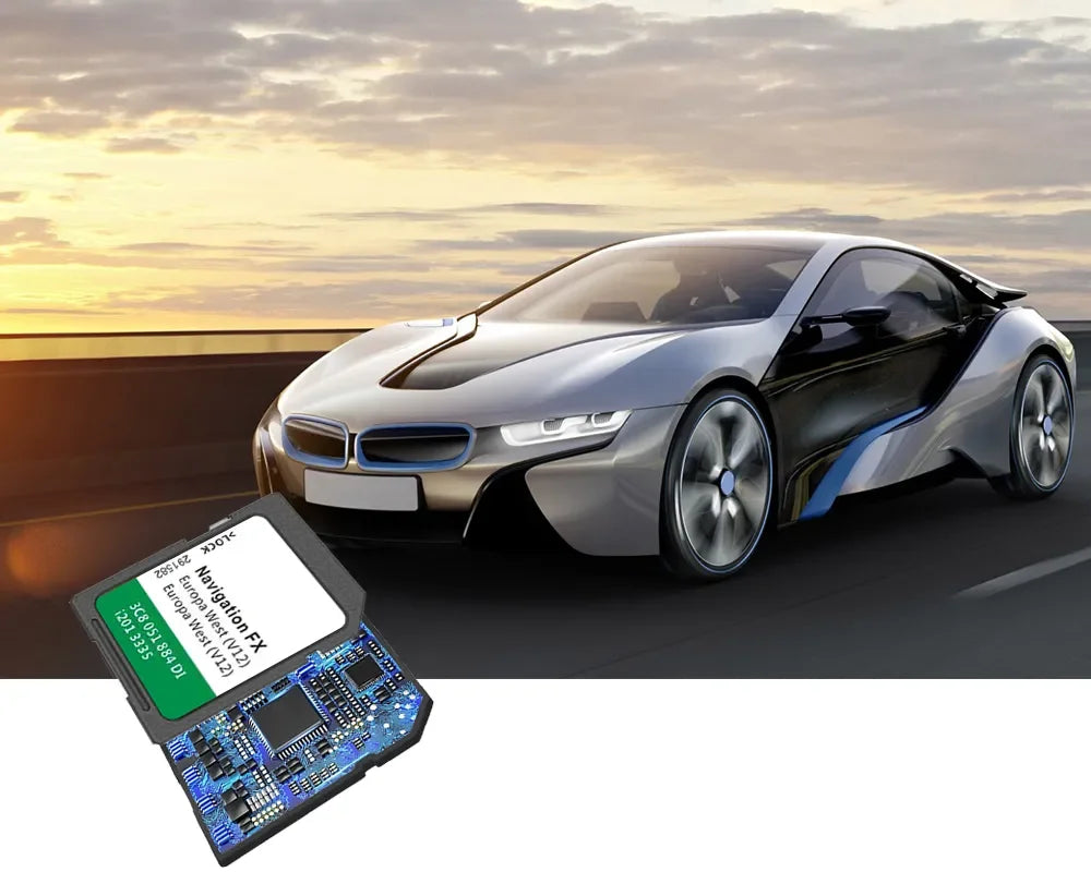 for VW Golf 6 (5K) (2008 -2014) FX V12 RNS 310 WEST Europe Cover Norway Austria UK EN Sat Naving GPS SD Card