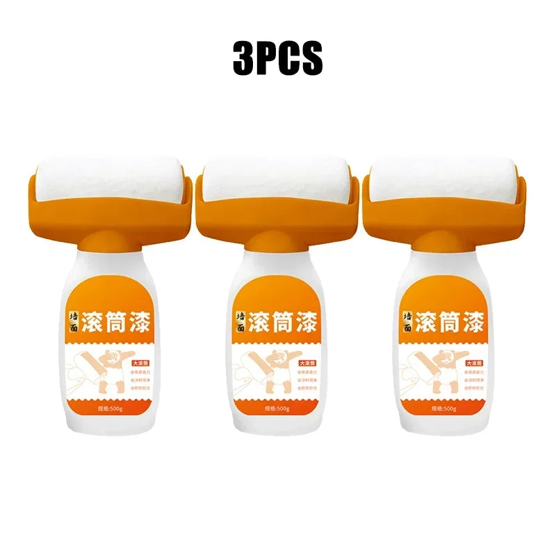 Hot Antibacterial Wall Paint Strong Repair Wall Paint Household White Latex Paint With Roller Brush for Living Room Kitchen Tool