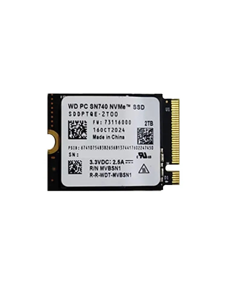 Western Digital SN740 1TB 2TB M.2 2230 Gen4 PCle 4.0 NVMe Solid State Drive for Steam Deck Rog ally Surface ProX Laptop PC