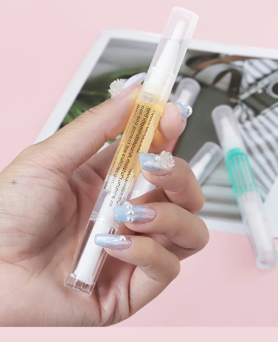 5ml Nail Nutritional Oil Pen 9 Scent Nail Care Cuticle Regeneration Oil Preventive Nail Nail Polish Nourishing Skin Pen
