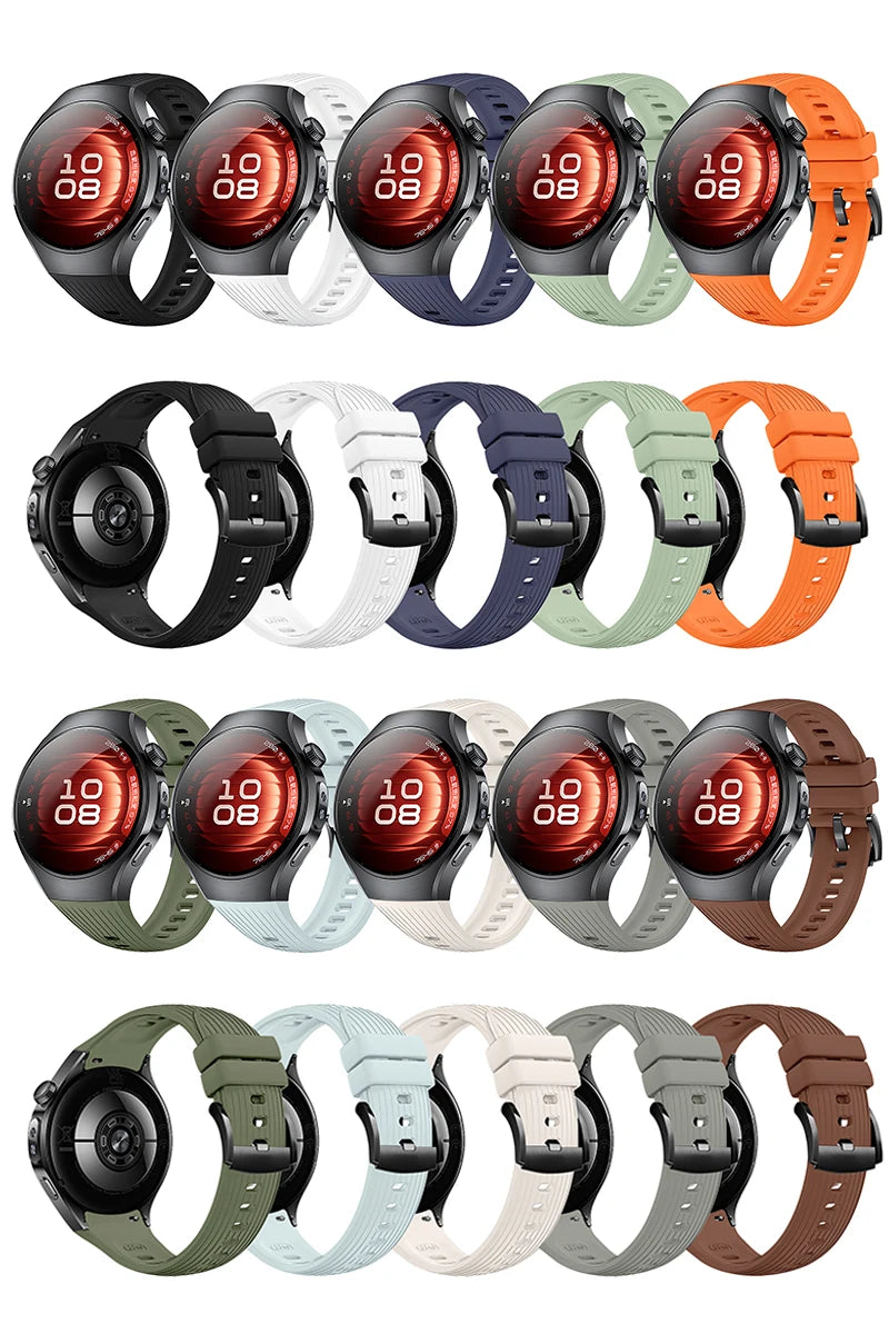 Senter Soft Silicone Replacement Sport Strap No Gaps Full Cover Replacement Band Compatible with Huawei Watch 5 46mm