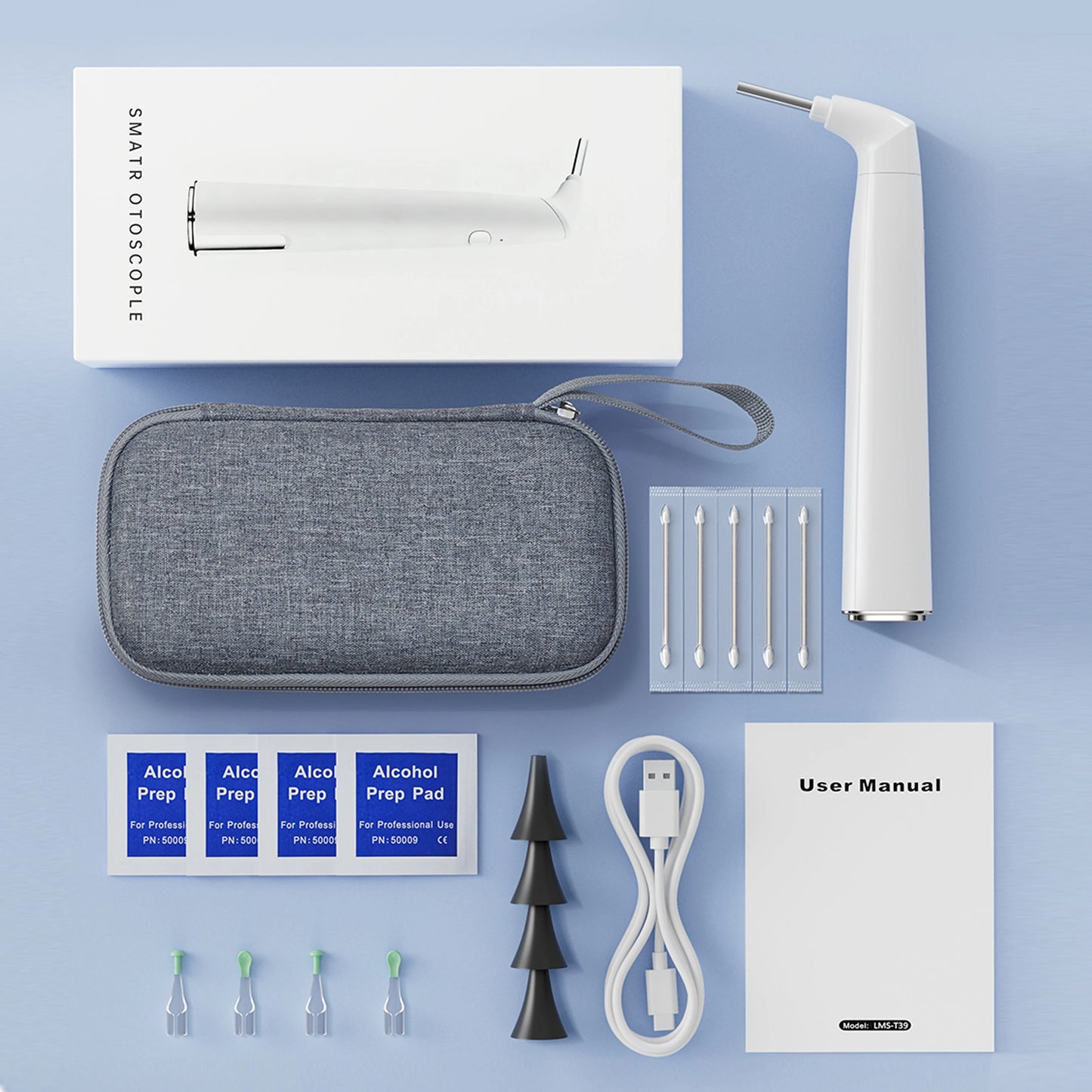 New 3.9mm 1080P HD Wireless Otoscope Ear Camera Ear Clearing Scope With 6LEDs for Kids and Adults Support Android and iPhone