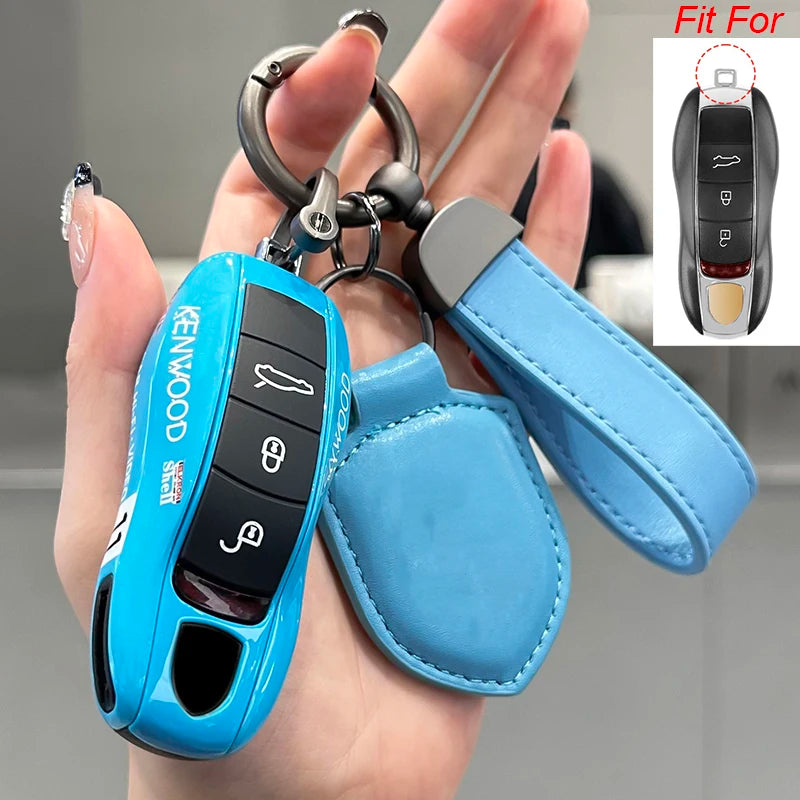 For Porsche Cayenne 718 MACAN Panamera 911 Macan Boxster Cayman Remote Multiple Painting Car Key Case Replace Cover Accessories