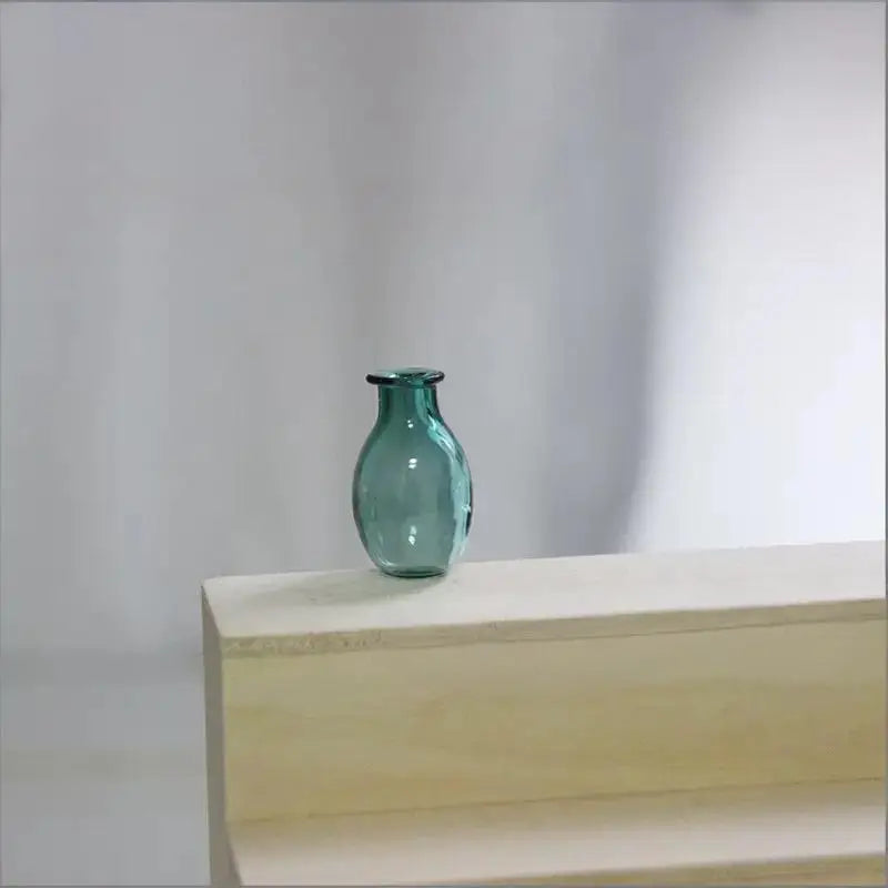 Mini Glass Vase Fridge Magnet Creative 3D Vase Micro Landscape Ornament Fridge Magnets Place Flower Arrangements Decoration