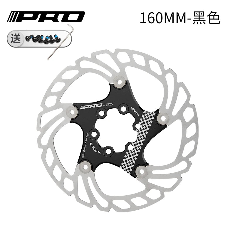 IIIPRO MTB Cooling Disc Brake Heat Dissipation  6 Inch 140/160/180/203mm Rotor Down Hill Floating Bicycle Brake Rotor