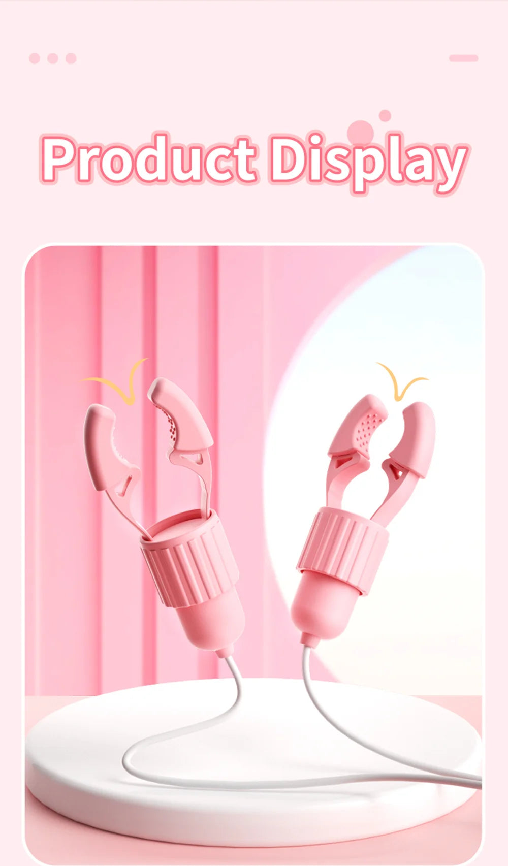 Sucking Vibrating Nipple Clamp Tongue Licking Vibrator For Women Breast Massage Labia Clitoris Clip Stimulation Massager Sex Toy