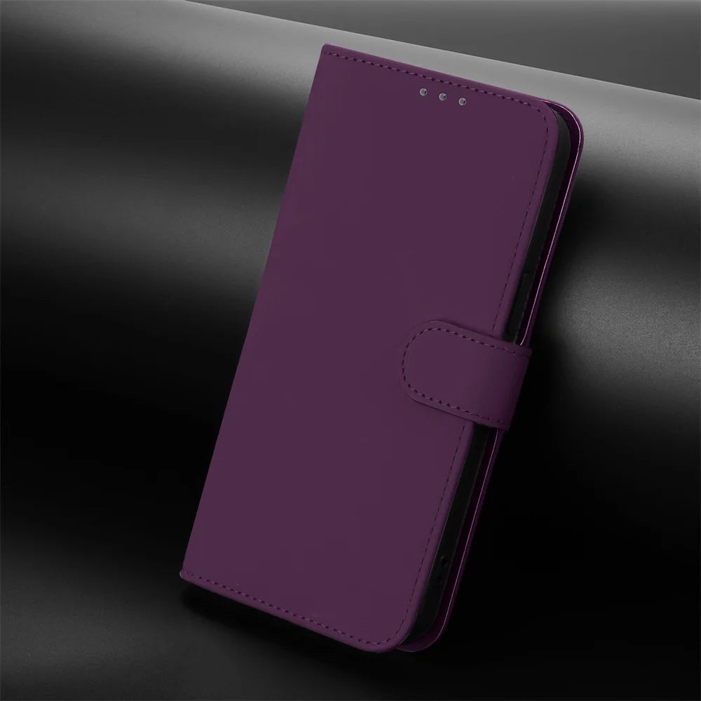 Flip Leather Phone Case for VIVO V40 V40e V40 SE V50 V50e V60 Lite T4X T4 T3X T2 Case Pinkycolor Wallet Back Cover