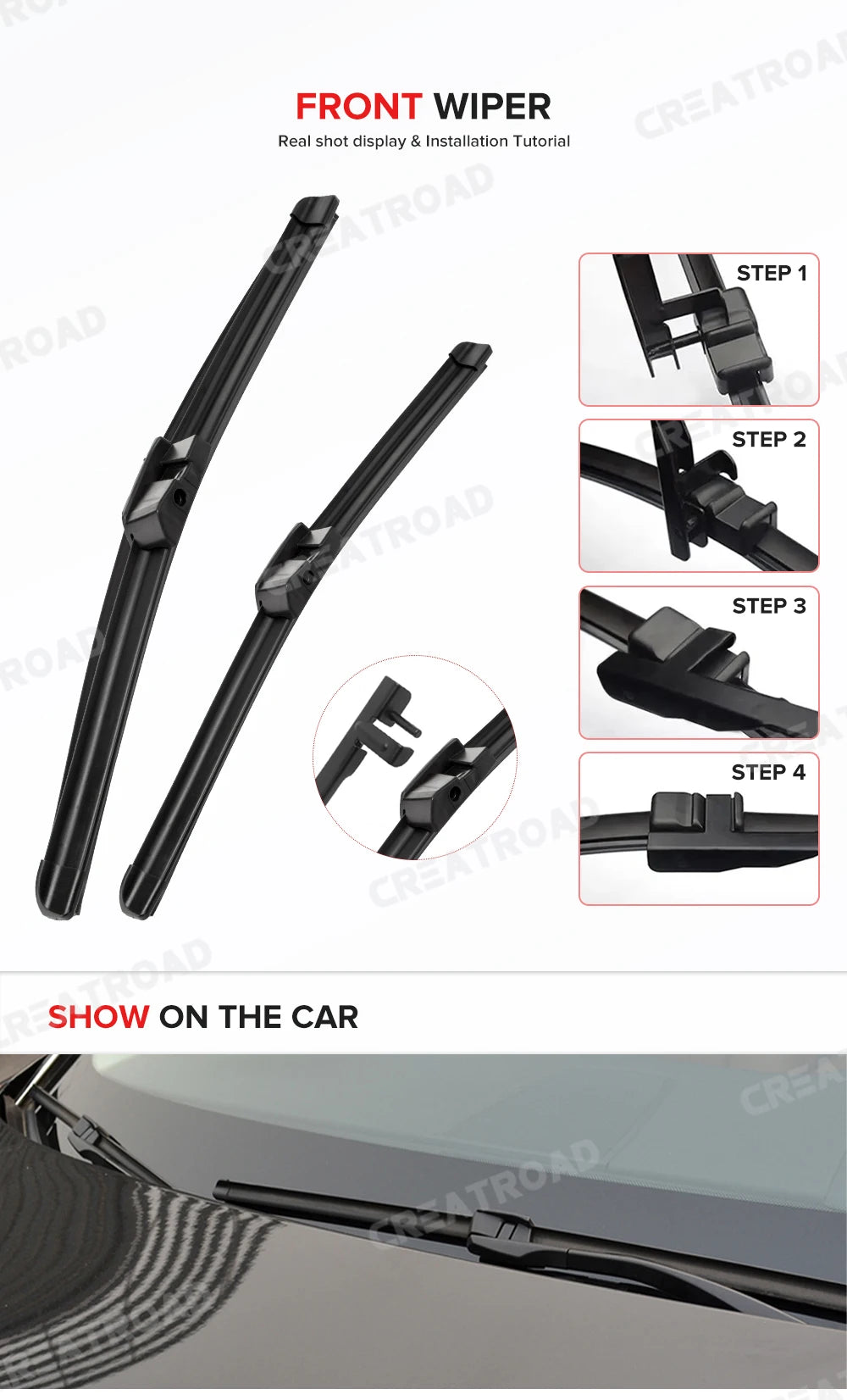 Wiper LHD Front Wiper Blades For BMW 5 Series F07 F10 F11 2011 - 2016 Windshield Windscreen Window Rain Brushes 26"+18"