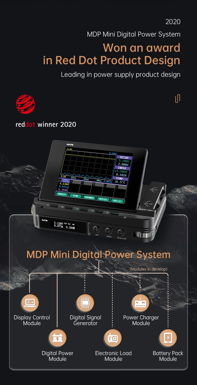 Miniware MDP-P906 Digital Power Supply Adjustable 30V 10A CV CC Output DC Mini Laboratory Programmable Linear Power Meter Module