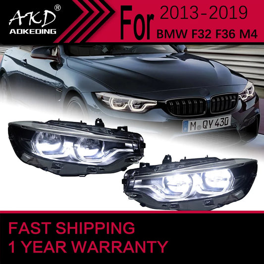 Car Lights for BMW F32 F36 M4 LED Headlight 2013-2019 4 series 425i F82 M3 Head Lamp Drl Projector Lens Automotive Accessories