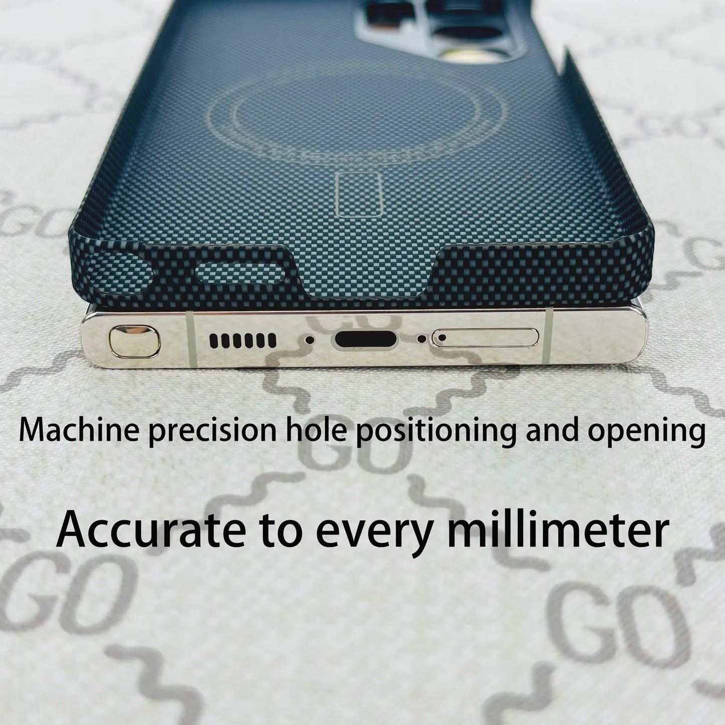 For Samsung Galaxy S25 Ultra Original Feel Ultra-Thin Real Aramid Carbon Fiber Case Built-in Magnetic Wireless Charging